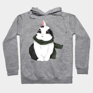 White Smiling Rabbit Hoodie